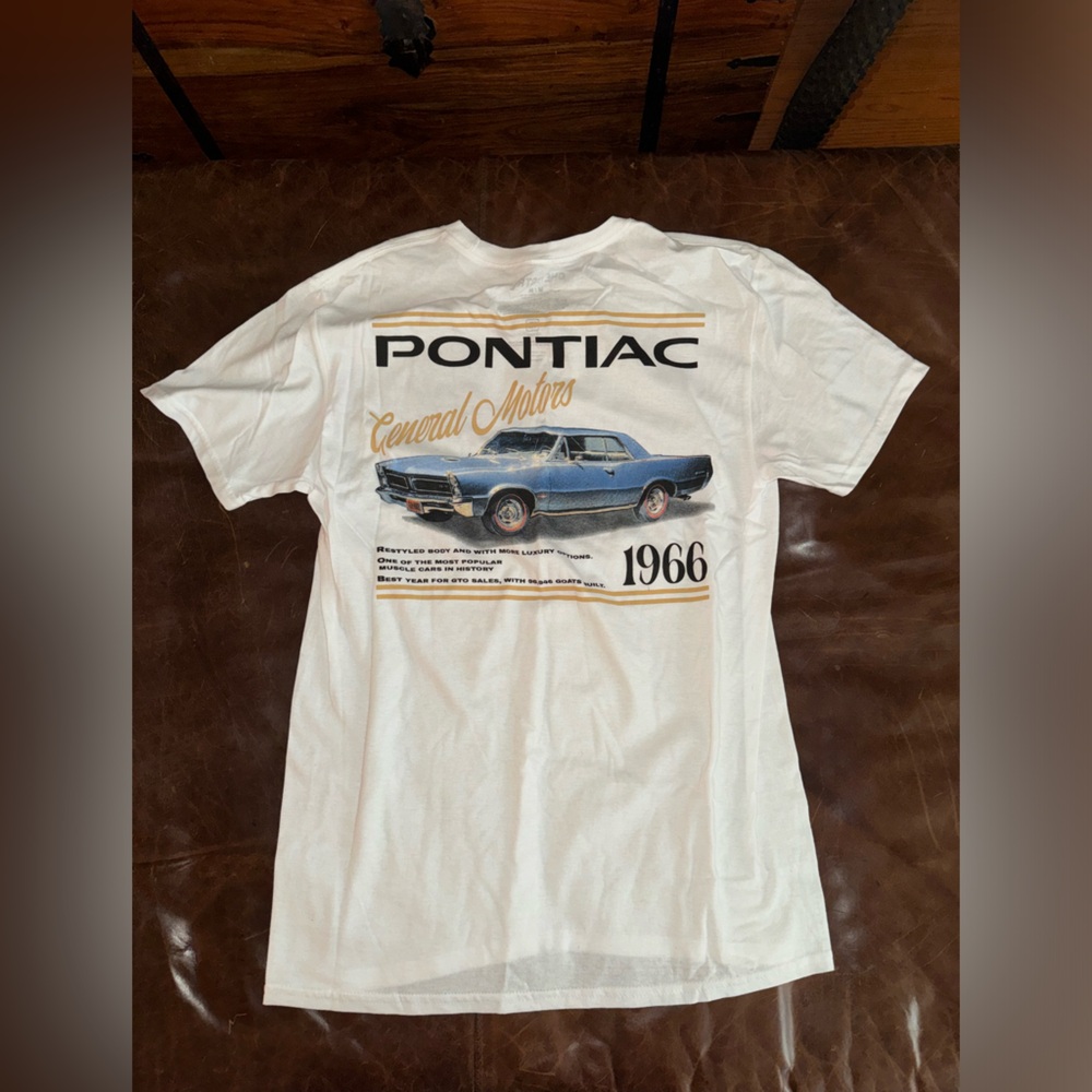 White Pontiac Graphic T-Shirt
